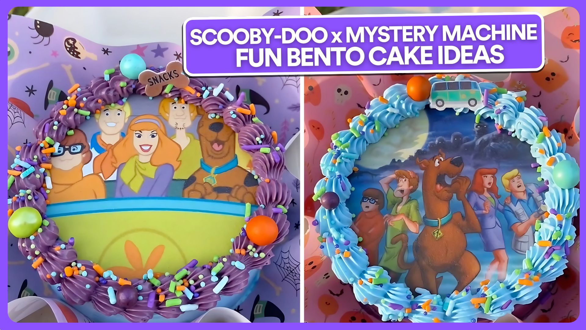 Fun Bento Cake Ideas with Edible Prints: Scooby Doo x Mystery Machine