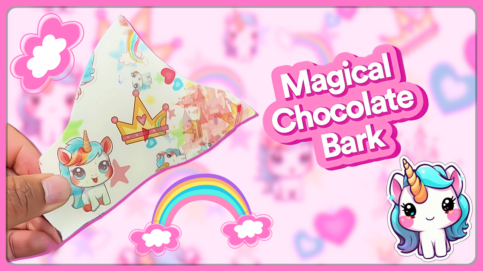 How To Make Chocolate Bark with Custom Images Using Miracle Transfer Sheets 🦄💖