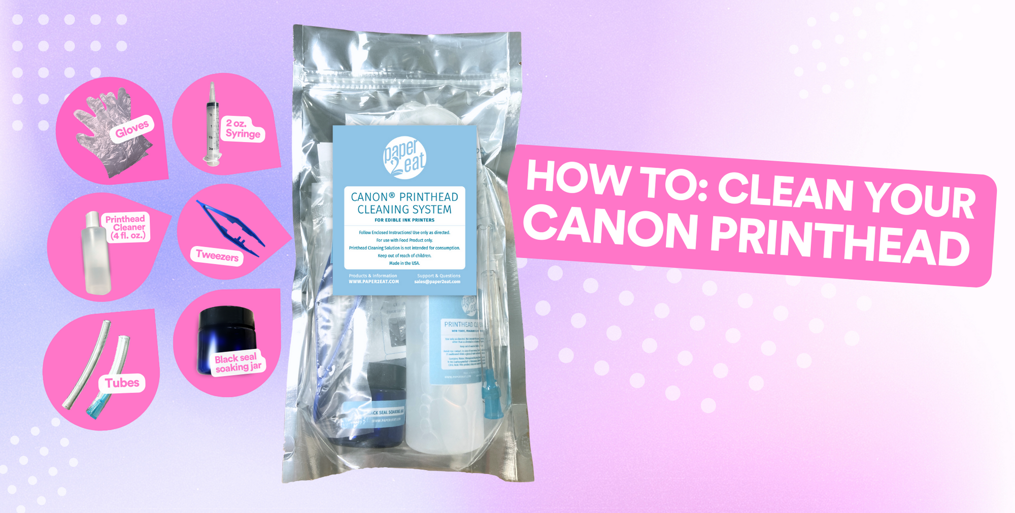 How To: Clean Your Canon Printhead Using the paper2eat Printhead Cleaning Kit