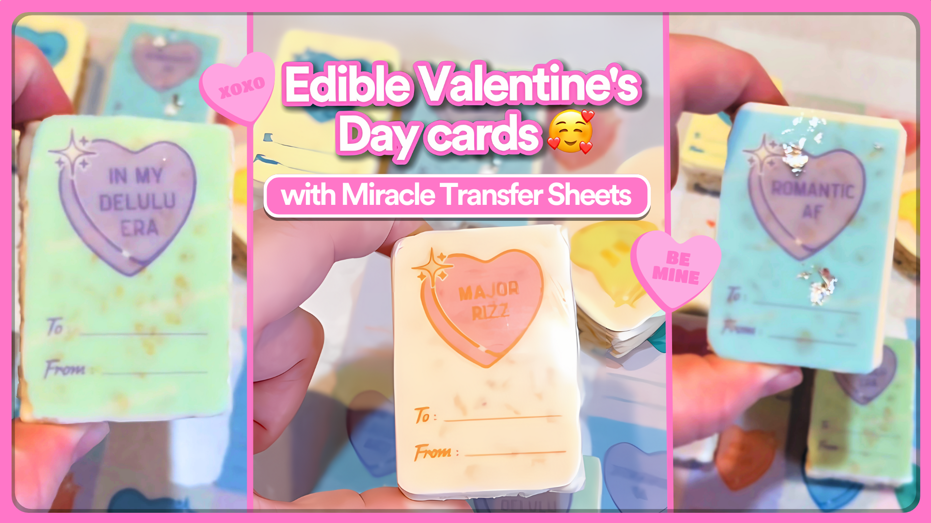 How to Make Edible Valentine’s Day Cards with Miracle Transfer Sheets 💘