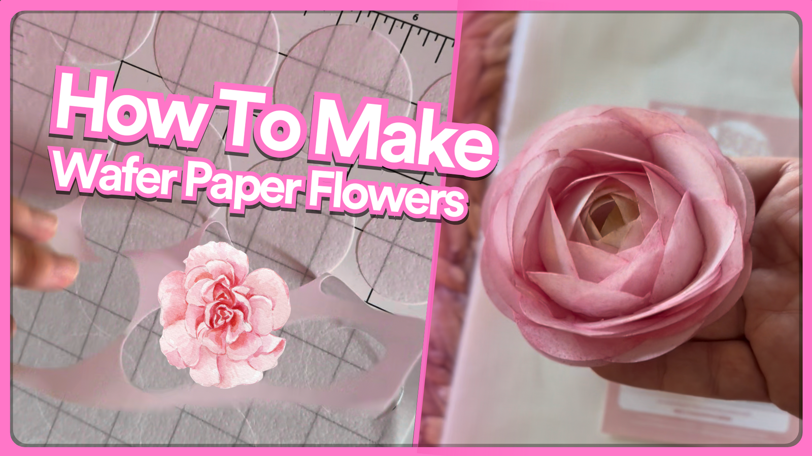 How To Make Wafer Paper Flowers For Your Cakes 🌸