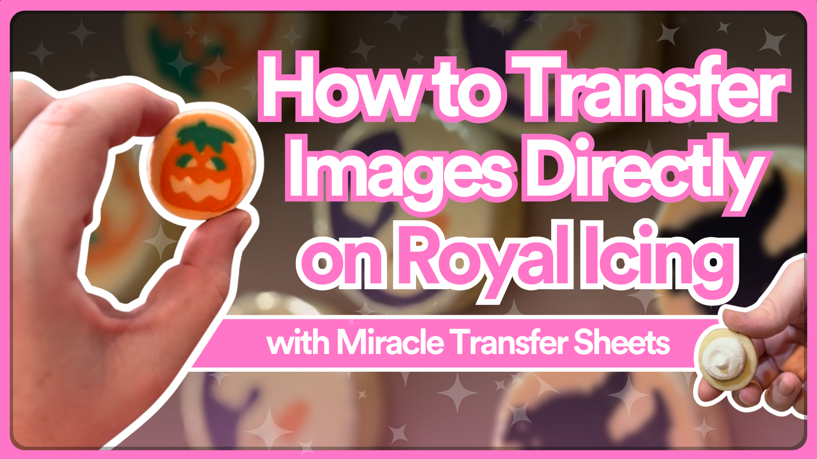 The Easiest Way To Transfer Images Directly on Royal Icing Cookies!