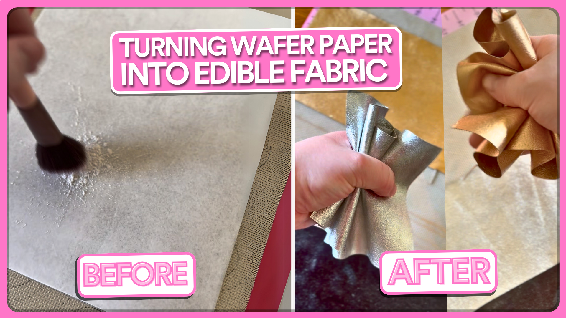 How to Turn Wafer Paper Into Edible Fabric ✨