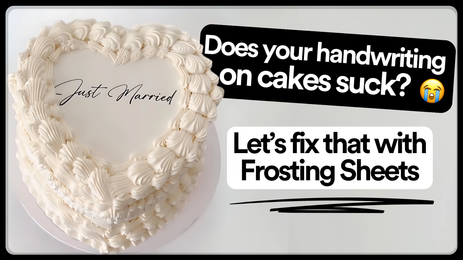 Does Your Handwriting On Cakes Suck? Fix That with Frosting Sheets!