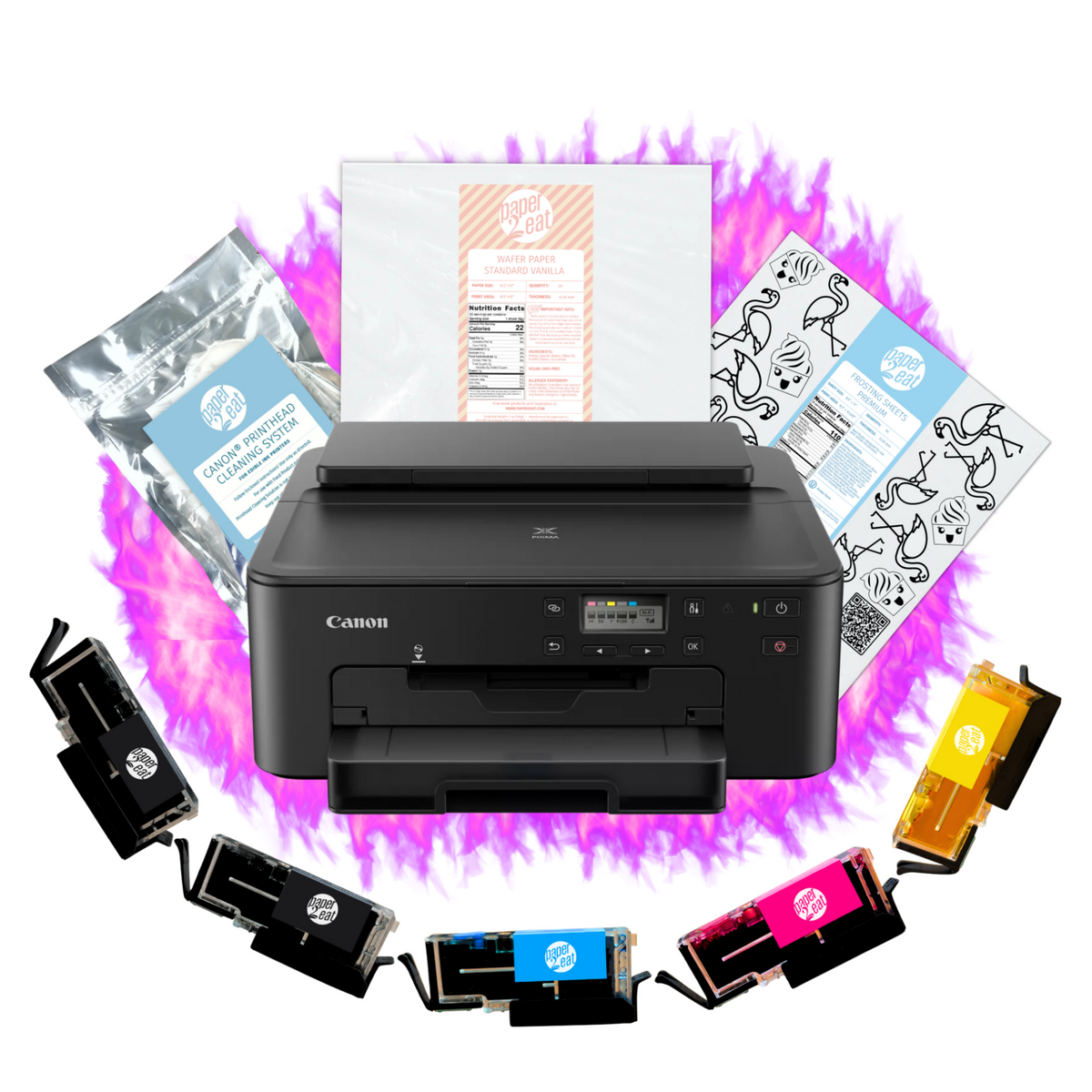 Burn-Away Cake Edible Ink Printer Bundle