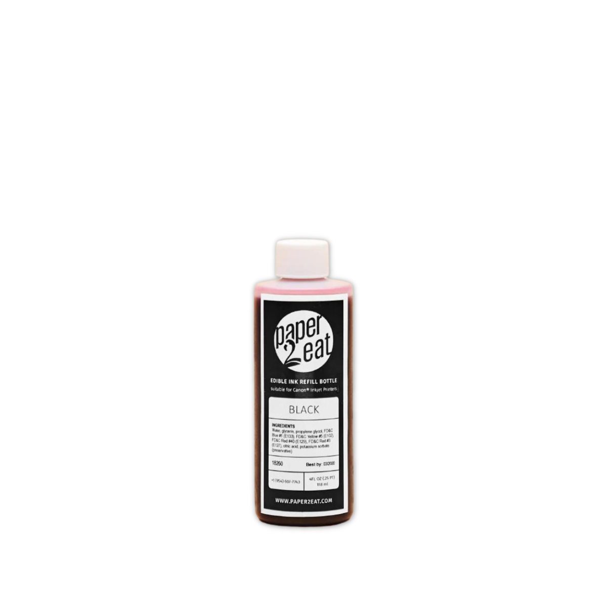 Black Edible Ink Refill Bottle 2oz - IcingMagic